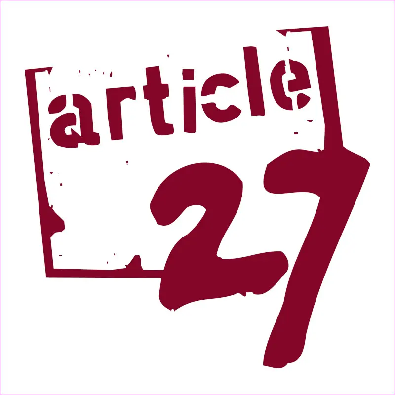 Logo officiel de l'asbl Article 27