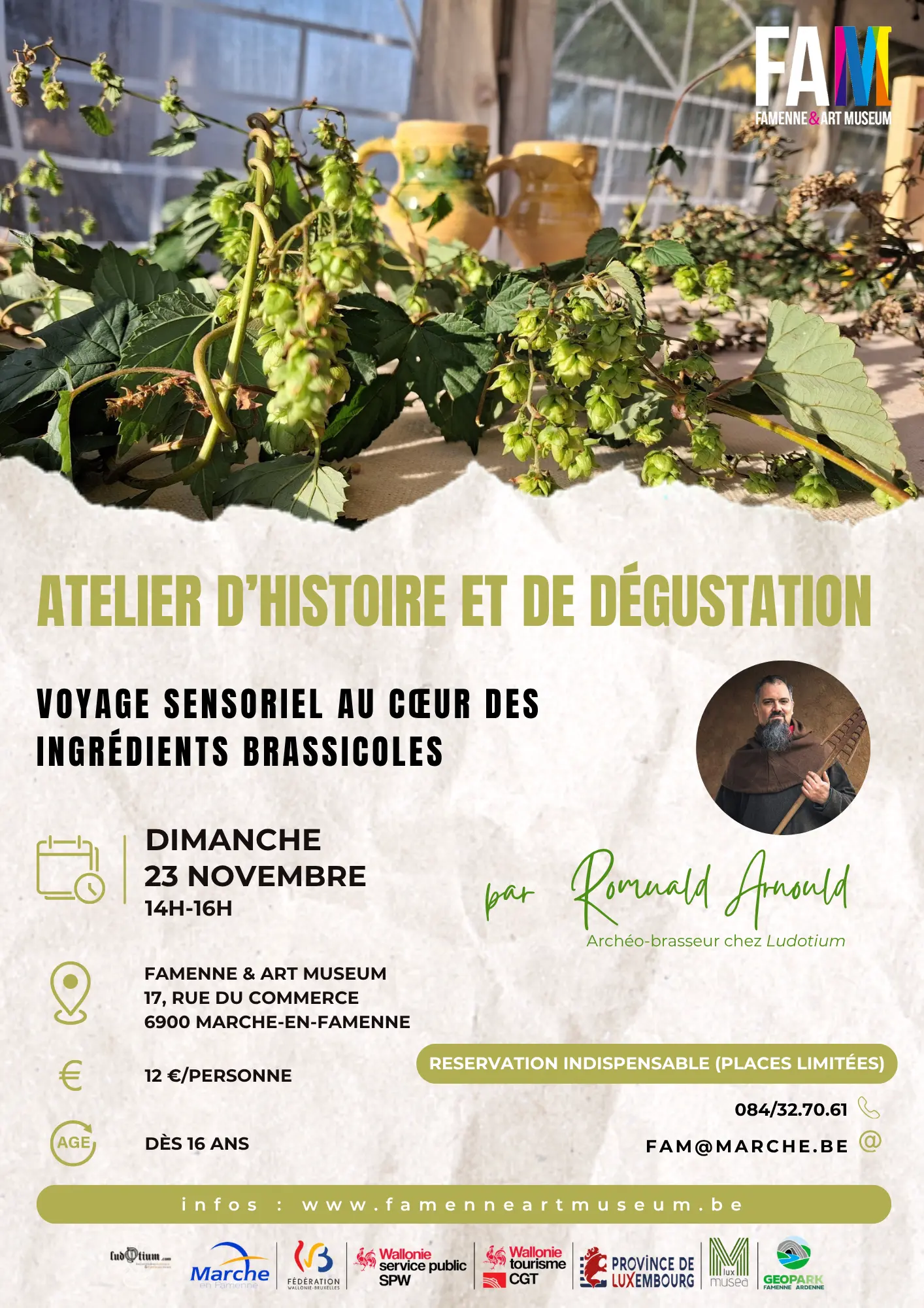 Atelier de dégustation et histoire de la bière